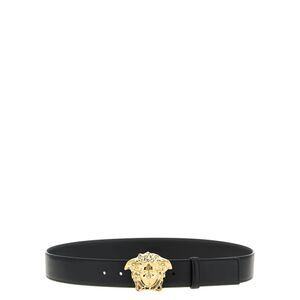 Versace Black Calfskin Regular Men's Belt